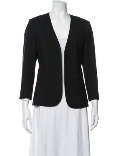 Pre-owned Theory Wool Blazer In Black