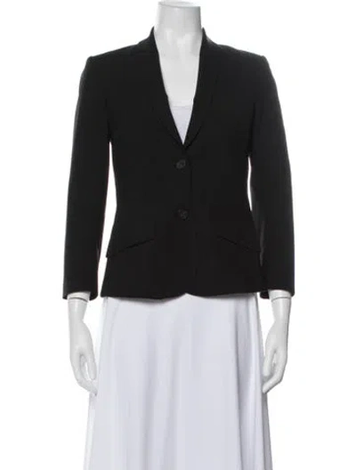 Pre-owned Theory Wool Blazer In Black