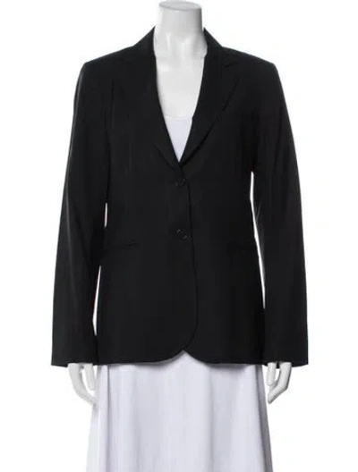 Pre-owned Theory Wool Blazer In Black