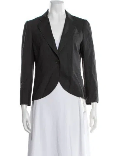 Pre-owned Theory Wool Blazer In Black