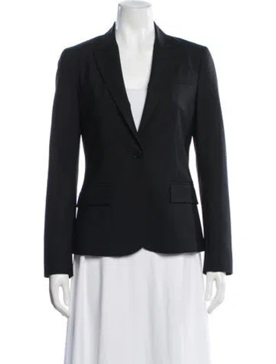Pre-owned Theory Wool Blazer In Black