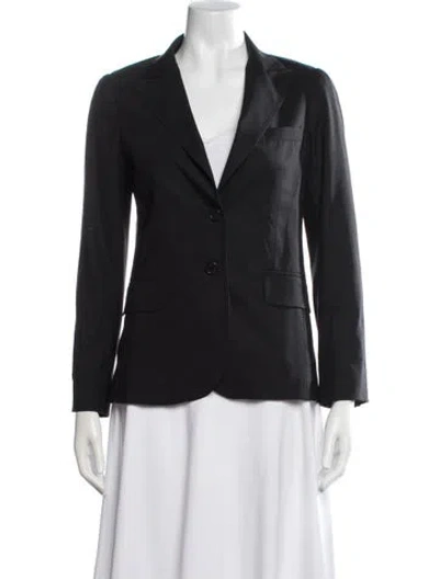 Pre-owned Theory Wool Blazer In Black