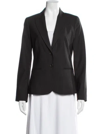 Pre-owned Theory Wool Blazer In Black