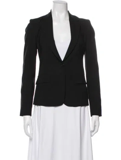 Pre-owned Theory Wool Blazer In Black