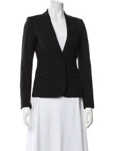 Pre-owned Theory Wool Blazer In Black