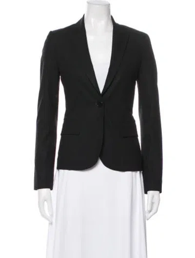 Pre-owned Theory Wool Blazer In Black