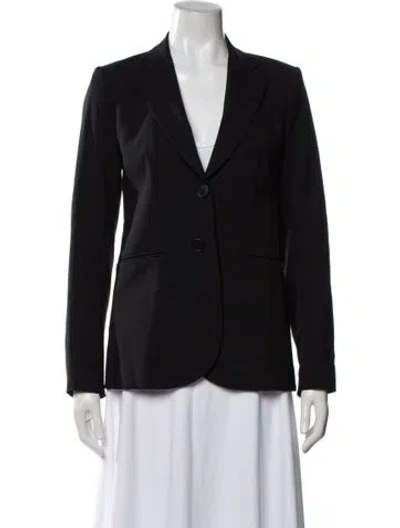 Pre-owned Theory Wool Blazer In Black