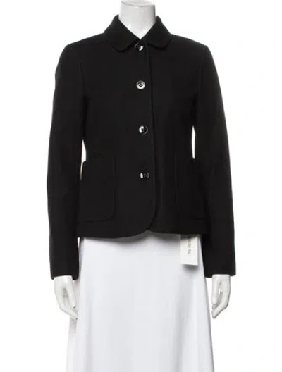 Pre-owned Theory Wool Blazer In Black