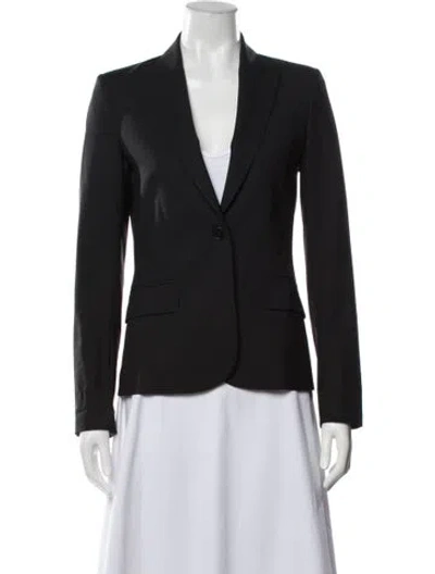 Pre-owned Theory Wool Blazer In Black