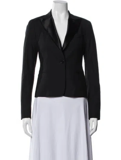 Pre-owned Theory Wool Blazer In Black