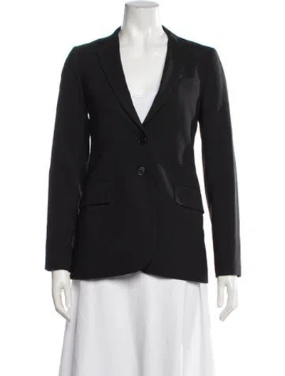 Pre-owned Theory Wool Blazer In Black
