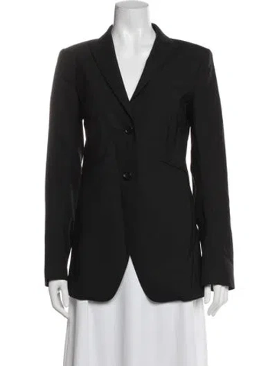 Pre-owned Theory Wool Blazer In Black