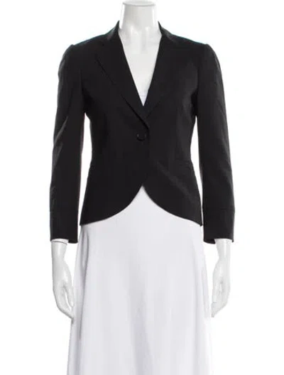 Pre-owned Theory Wool Blazer In Black