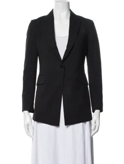 Pre-owned Theory Wool Blazer In Black