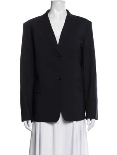 Pre-owned Theory Wool Blazer In Black