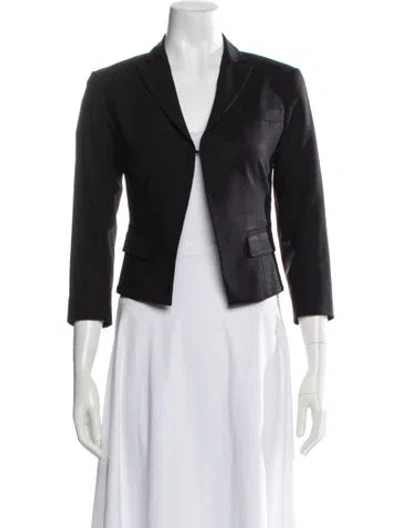 Pre-owned Theory Wool Blazer In Black