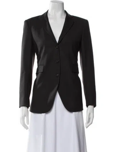 Pre-owned Theory Wool Blazer In Black