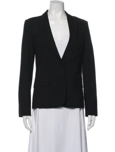 Pre-owned Theory Wool Blazer In Black