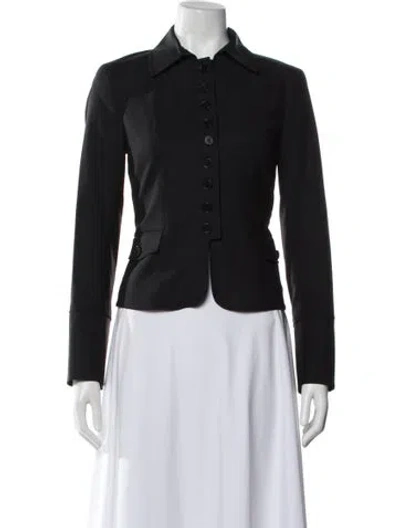 Pre-owned Theory Wool Blazer In Black
