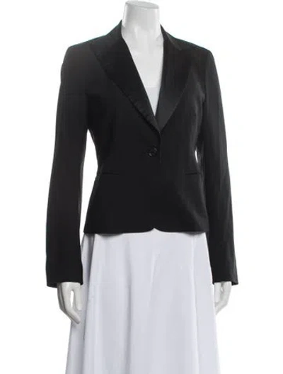 Pre-owned Theory Wool Blazer In Black