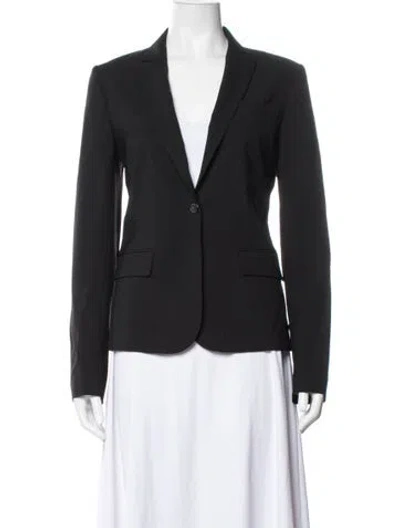 Pre-owned Theory Wool Blazer In Black