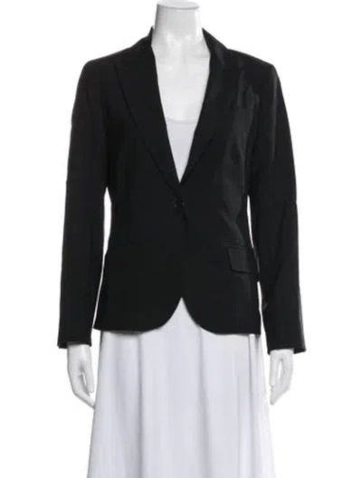 Pre-owned Theory Wool Blazer In Black