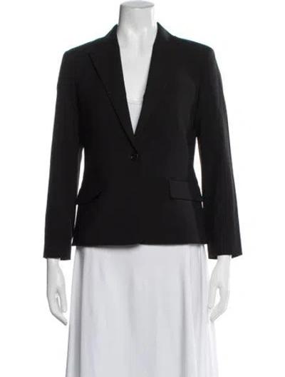 Pre-owned Theory Wool Blazer In Black
