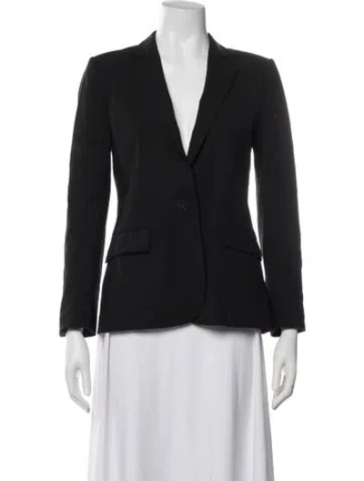 Pre-owned Theory Wool Blazer In Black