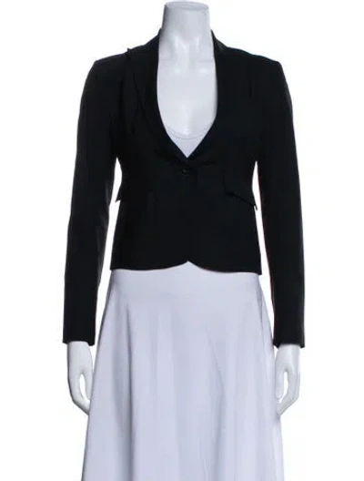 Pre-owned Theory Wool Blazer In Black