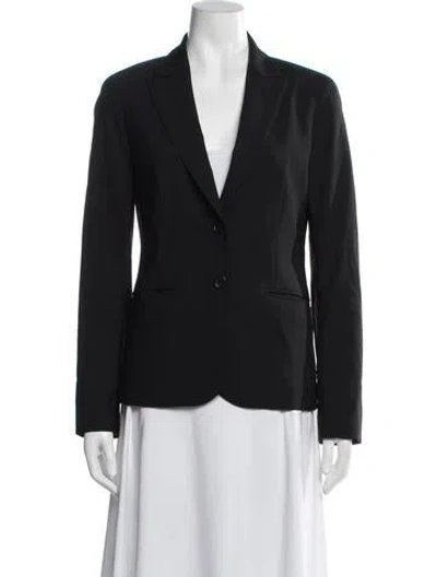 Pre-owned Theory Wool Blazer In Black