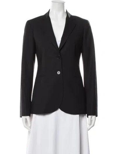 Pre-owned Theory Wool Blazer In Black