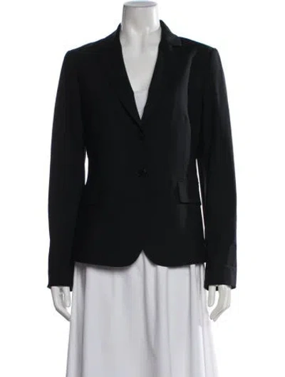 Pre-owned Theory Wool Blazer In Black