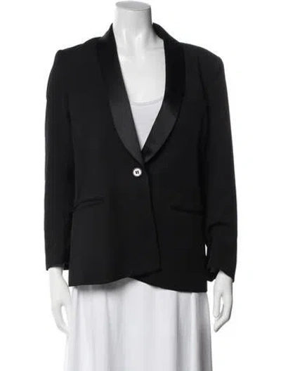 Pre-owned Theory Wool Blazer In Black