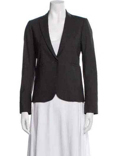 Pre-owned Theory Wool Blazer In Black