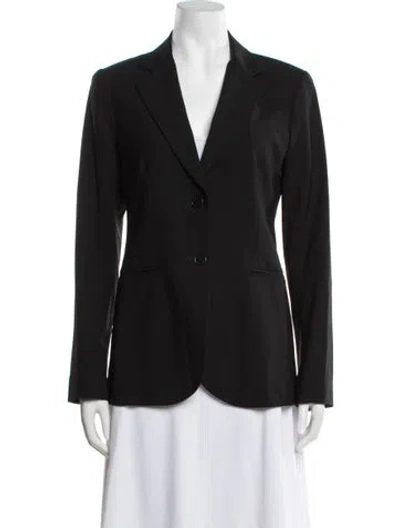 Pre-owned Theory Wool Blazer In Black