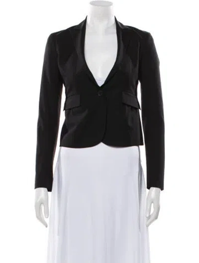 Pre-owned Theory Wool Blazer In Black