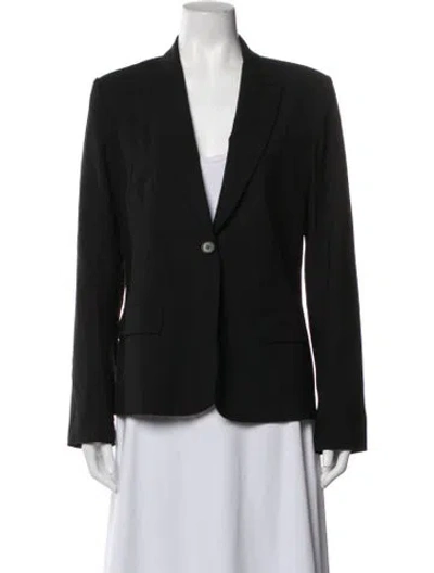 Pre-owned Theory Wool Blazer In Black