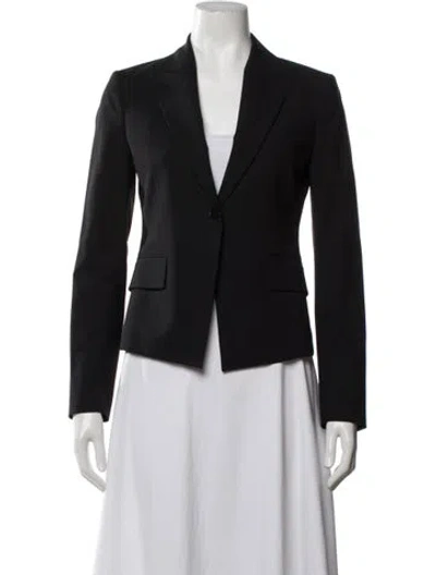 Pre-owned Theory Wool Blazer In Black