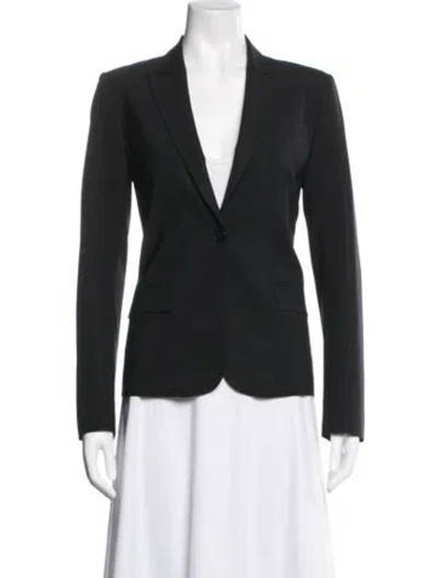 Pre-owned Theory Wool Blazer In Black