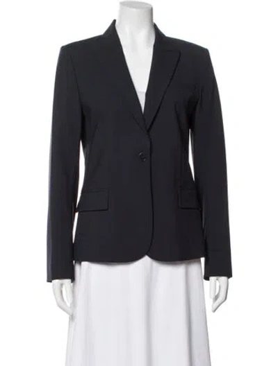 Pre-owned Theory Wool Blazer In Blue