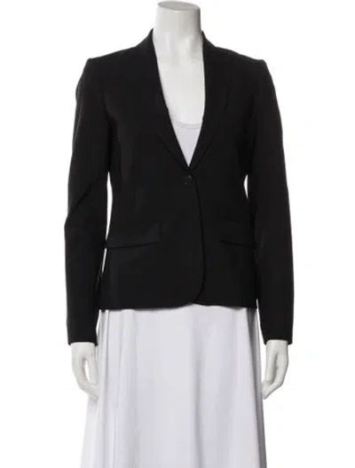 Pre-owned Theory Wool Blazer In Blue