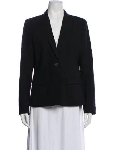 Pre-owned Theory Wool Blazer In Blue