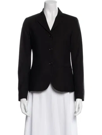 Pre-owned Theory Wool Blazer In Blue