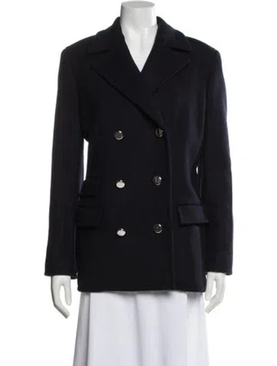 Pre-owned Theory Wool Blazer In Blue