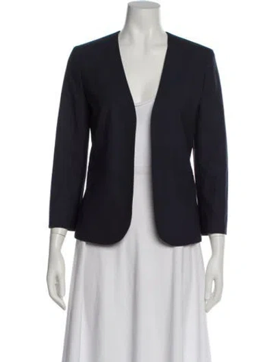 Pre-owned Theory Wool Blazer In Blue