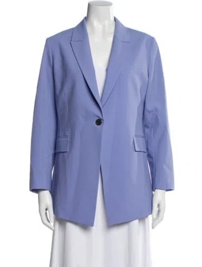 Pre-owned Theory Wool Blazer In Blue