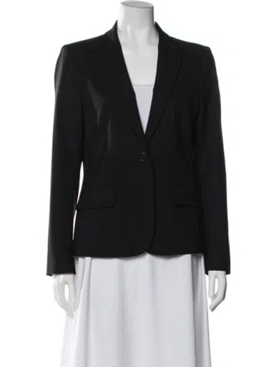 Pre-owned Theory Wool Blazer In Blue