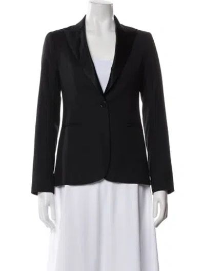 Pre-owned Theory Wool Blazer In Blue
