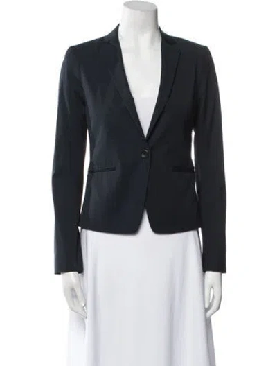 Pre-owned Theory Wool Blazer In Blue