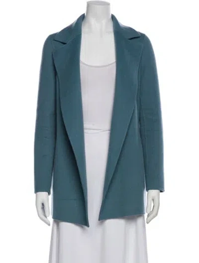 Pre-owned Theory Wool Blazer In Blue